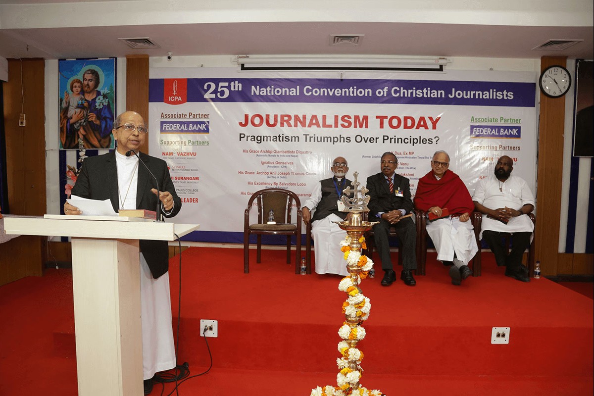 Archbishop Anil delivers the Key note address